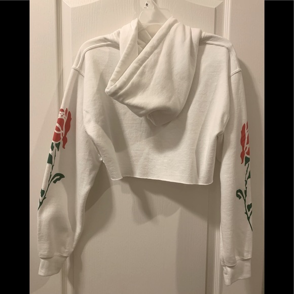 “Thanks for Nothing” Cropped Hoodie - Picture 2 of 4